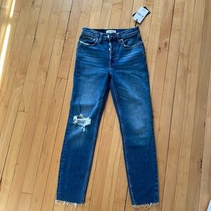 NWT RE/DONE 90’s high rise ankle crop jeans